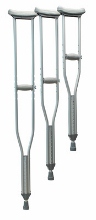 Universal Aluminum Crutches, Youth, Latex-Free
